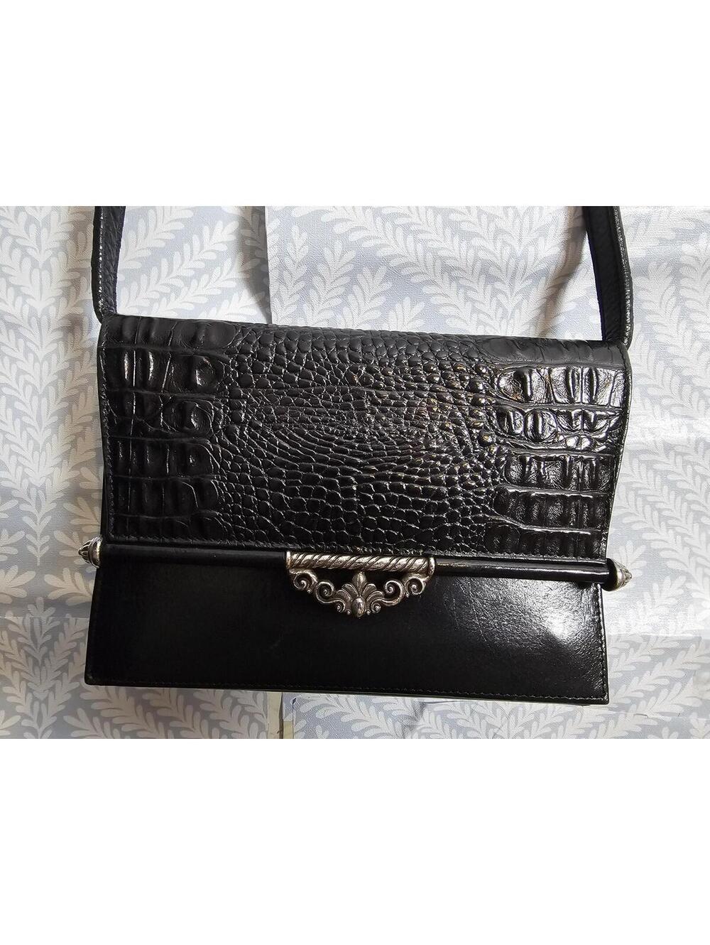 Brighton Purse Black Womens Medium Leather